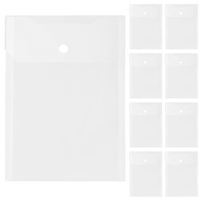 KAKOWELY document wallets a5 12pcs Business File Wallet File Holder Bag Document Wallet Convenient File Pocket File Storage Pouch12.2"X6.69"X0.04"