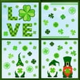 thumbnail image 5 of St. Patrick‘s Day Window Stickers: Static Cling Decals for Glass Doors & Windows, Irish Shamrock Party Home Shop Decor (38x38cm), 5 of 7
