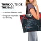 thumbnail image 2 of Balery Red Black Eastern Panda Warrior Bolsa Tote Estilo Estético con Cremalleras, Bolsa de Hombro, Bolsa de Compras Grande y Plegable, 2 of 8