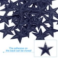 thumbnail image 3 of 5 Parche de Hierro en Forma de Estrella, Parche Bordado para Aplicaciones y Embellecimientos para Ropa y Chaquetas, Azul Marino 33Pcs, 3 of 7
