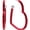 Open Heart Hoop Earrings - Red, variant on Open Heart Hoop Earrings, Pink, Post Back Closure