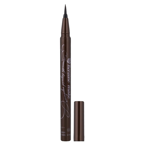 KissMe Heroine Make, Smooth Liquid Eyeliner, Ultra-Fine Brush, 02 Exquisite Brown, 0.014 fl oz (0.4 ml)
