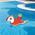 thumbnail image 4 of Northlight 87" Red and Blue Jumbo Parrot Ride-On Inflatable Swimming Pool Float, 4 of 6