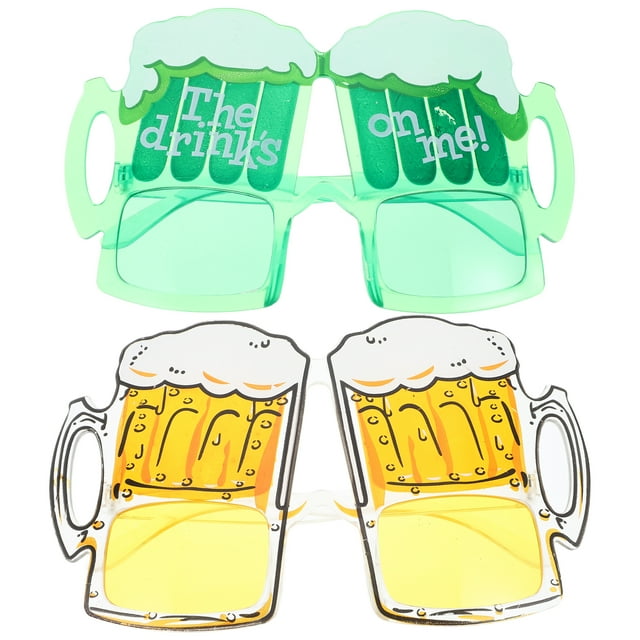 Weiweiguan 2pcs Funny Glasses Oktoberfest Celebration Props Party Glasses (Assorted Color)