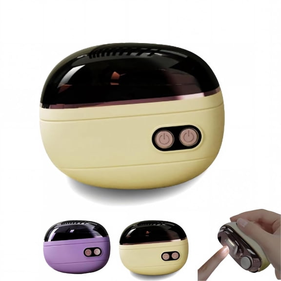 Relaxrich 2-in-1 Smart Electric Nail Clipper & Polisher, Rechargeable Automatic Nail Trimmer and Polisher with LED Light, Automatic Nail Clipper, Anti-Pinch Design, for Adults Seniors