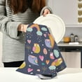 thumbnail image 5 of Coolnut Owl Kitchen Dish Towel Set of 4, Super Absorbent Soft Drying Cloth Tea Bar Towels, 28 x 18 Inch, 5 of 6