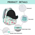thumbnail image 4 of "Flamingo Backpack for Women & Men - Stylish Waterproof School Bookbag, Lightweight College Backpack with Laptop Sleeve, Trendy Gift for High School & University Students", 4 of 6