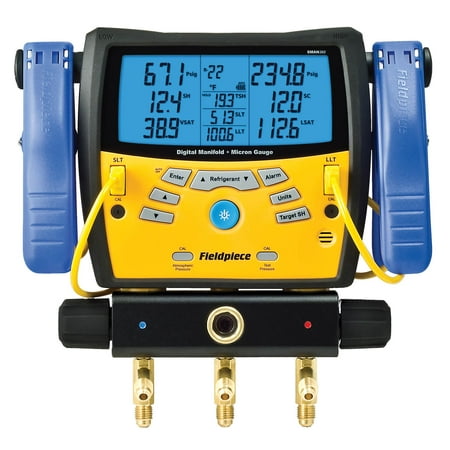 Fieldpiece SMAN360 3-Port Digital Manifold with Vacuum Gauge