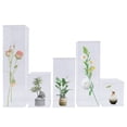 thumbnail image 4 of 5 Pack Modern Acrylic Wedding Flower Stand Box Floral Plant Display Rack Decor, 4 of 10