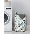 thumbnail image 3 of Floral Laundry Bag, Romantic Spring Blossoms Bouquet Flowers on Plain Background, Hamper Basket with Handles Drawstring Closure for Laundromats, 13" x 19", Sky Blue Seafoam, by Ambesonne, 3 of 4