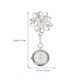 thumbnail image 3 of 1 reloj de bolsillo de enfermera con clip, reloj de bolsillo con flores de diamantes de imitación, reloj colgante, 3 of 5