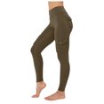 thumbnail image 3 of COMVALUE Workout Cargo Leggings for Women Hidden Scrunch Butt Lifting Leggings Gym Yoga Pants with Pockets (Brown, M), 3 of 9