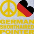 thumbnail image 2 of CafePress - FIN Peace Love German Shorthaired Pointer F Baby F - Cute Infant Baby Football Bodysuit, 2 of 3
