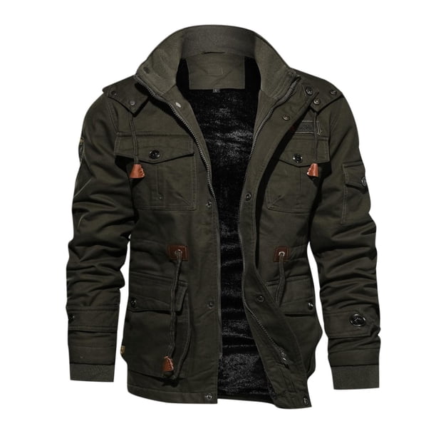 Chaquetas Informales Para Hombre, Chaqueta Informal Y Chaqueta de Terciopelo Con Cuello Levantado, Chaqueta de Un Solo Pecho, Abrigo de Herramientas Odeerbi ODB-4