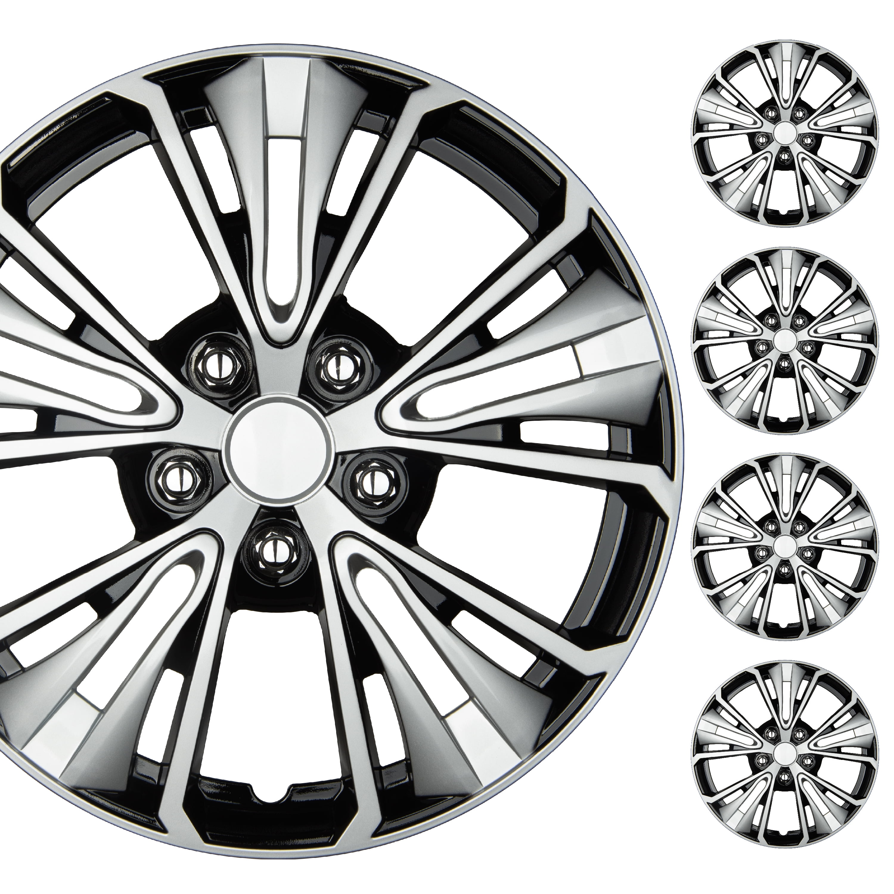 Byd Shark Hussla Hardrock Diamond Cut Silver Machined Wheel #18520 - View #4