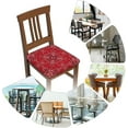 thumbnail image 2 of Seat Covers for Dining Room Chairsset of Set of 6, Red Bandanna Paisley Stretch Chair Seat Covers Cushion Slipcovers for Kitchen Office, 2 of 6