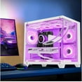 thumbnail image 6 of Hoengager Nereid Gaming PC -AMD Ryzen 7 5700X3D 3.0 GHz, RTX 4070 SUPER 12G ,16GB DDR4 RAM 3200MHz,1TB PCIe SSD, WIFI&Bluetooth ,Windows 11 Pro 64-bit -White, 6 of 7