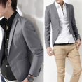 thumbnail image 2 of Men Business Formal Blazer Coat Casual Slim Fit Suit Jacket, 2 of 3