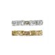thumbnail image 1 of Cinturón elástico con hebillas de metal entrelazadas decoradas con lentejuelas INSPIRE CHIC para dama de 19.68" a 29.52" en plata y oro, 1 of 6