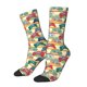 thumbnail image 1 of Fotbe Retro With Joysticks Calcetas Largas con Estampado para Hombre y Mujer – Calcetas de Compresión Transpirables y Elásticas, Viajar y Uso Diario Talla 5-11, 1 of 6