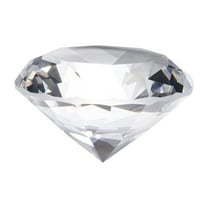 Clear Crystal Diamond Paperweight, 60mm(2.4") Artificial Diamond for Birthday Gift Parties Wedding (Clear)