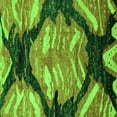 thumbnail image 1 of Ahgly Company Indoor Square Abstract Green Modern Area Rugs, 7' Square, 1 of 4
