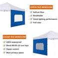 thumbnail image 3 of Jorohiker Sunshade Sidewall with Mesh Window, Instant Canopy SunWall for 10x10 Pop Up Canopy Frame, 1 Pack Sunwall ONLY, Silver-Coated Blue, 3 of 8