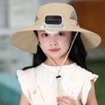 thumbnail image 4 of CHUMUD Kids Solar & USB Powered Fan Sun Hat, Wide Brim UPF 50+ Cooling Bucket Hat with Charging Cable, Breathable Mesh Outdoor Hat for Boys Girls 1-12 Years Old, 4 of 5