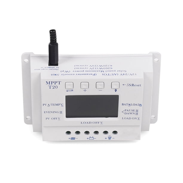 Bearachild Controlador de de regulador de de panel solar, portátil, hogar, hotel, senderismo, luz de carga, temporizador, equipo de Accesorios para electrodomésticos Bearachild HA070966-01