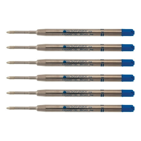 UPC: 0080333907115 | Monteverde Monteverde Ballpoint Pen Refill Broad Point Blue Ink 6 Pack (P443BU)