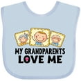 thumbnail image 3 of Inktastic My Grandparents Love Me Boys or Girls Baby Bib, 3 of 4
