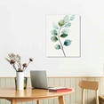 thumbnail image 3 of Awypu Green Leaf inspirational canvas Wall Art for Bedroom modern Canvas Prints Artwork Bathroom Wall Décor for Living Room Office Abstract Watercolor paintings Home Decoration kitchen wall painting, 3 of 5