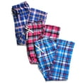 thumbnail image 2 of Active Club 3 Pack Cotton-Blend Flannel Pajama Pants for Women, Flannel Plaid PJ Pants for Women for Sleep and Lounge, Womens PJ Bottoms (Fl06/Fl09/Fl03, 2X), 2 of 5