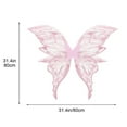 thumbnail image 2 of Darzheoy Fairy Wings Sparkly with Elastic Straps for Girls and Women Halloween Party Attire and Photo Props, 2 of 6