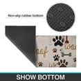 thumbnail image 6 of Paw Prints and Bones Kitchen Rugs Sets Of 2,Anti Fatigue Kitchen Mat Rugs Non Slip Washable,Decorative Kitchen Floor Mats for Kitchen,Sink,Laundry,17"x30"+17"x47", 6 of 7