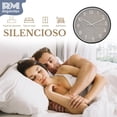 thumbnail image 3 of Reloj Análogo de Pared Innovador Diseño negro, 3 of 7