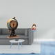 thumbnail image 2 of Figura decorativa, reloj de mesa coleccionable, adorno artesanal para estante, oficina, chimenea, dormitorio, armario., 2 of 8