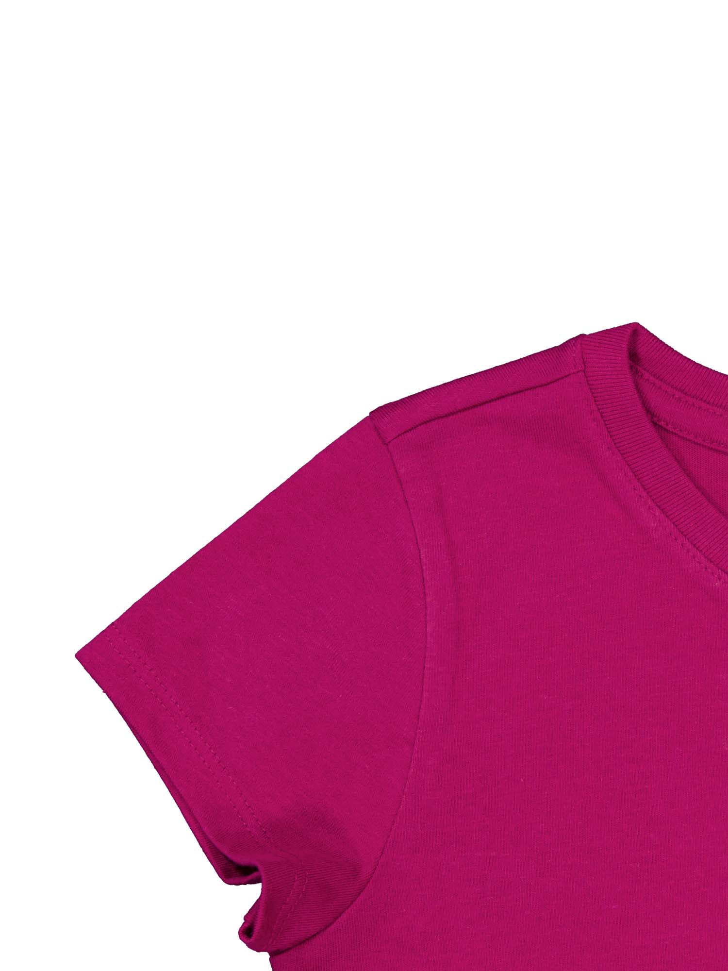 Wonder Nation Girls Short Sleeve Kid Tough T-Shirt, Sizes 4-18 & Plus