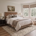 thumbnail image 2 of KUETH 5x7 Machine Washable Vintage Persian Style Rug for Living Room, Soft Low Pile Non Slip Backing Area Rug, Cream Taupe Rug for Bedroom Dining Room, 2 of 5