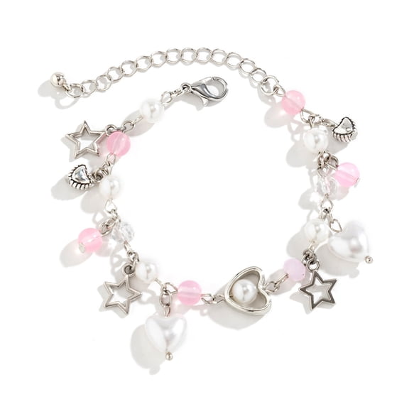 SIEYIO Fashionable Beads Wrist Jewelry Charm Bracelet Perfect Gift for Women Girls Teen