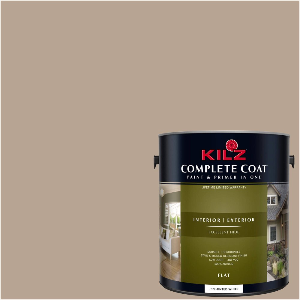 Iced Mocha, KILZ Complete Coat Interior/Exterior Paint & Primer in One