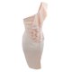 thumbnail image 4 of Lucakuins Vestido Midi de Verano para Mujer Bodycon Hombro Frío Color Sólido Sin Mangas Un Hombro Volantes Vestido Dividido Lucakuins  moda, 4 of 5