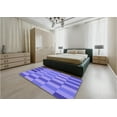thumbnail image 4 of Ahgly Company Indoor Round Patterned Purple Mimosa Purple Area Rugs, 8' Round, 4 of 6