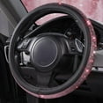 thumbnail image 4 of Bling Diamond Leather Steering Wheel Cover, with Sparkly Crystal Glitter Rhinestones Universal Fit 14"1/2-15" Car Wheel Protector for Women Fit Suvs, Vans, Sedans, Car, Trucks, 4 of 16