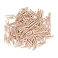 thumbnail image 1 of 100Pcs Mini Wooden Clothes Pegs for Washing Line Exquisite Workmanship Small Pegs Wood Craft Clips for Hanging Photos,Arts and Craft Gifts Home Decorations, 1 of 9