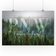 thumbnail image 2 of Pacific Northwest, Fog and Forest (16x24 Giclee Gallery Art Print, Vivid Textured Wall Decor), 2 of 3