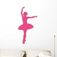 thumbnail image 1 of Ballet Silhouette Hot Pink Wall Decal by Wallmonkeys Peel and Stick Graphic (36 in H x 19 in W) WM188344, 1 of 4
