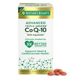 2 Pack- Nature’s Bounty Advanced Triple Absorb Co Q-10, Heart Health, Rapid Release Softgels, 90 Ct *EN