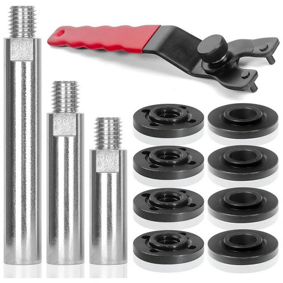 Angle Grinder Extension Shaft Connecting Rod, 12PCS Angle Grinder Attachments with 5/8-11 Thread
