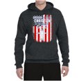 thumbnail image 2 of Wild Bobby, American by Birth Christian by The Grace of GOD Inspirational/Christian Unisex Graphic Hoodie Sweatshirt, Heather Black, 3X-Large, 2 of 6